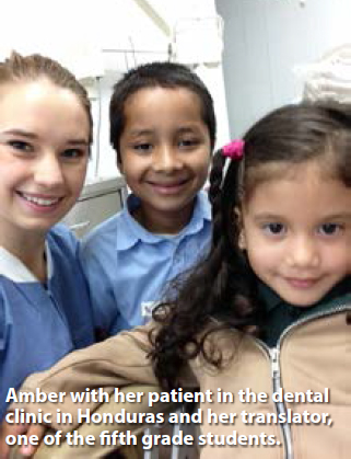 Amber with patient